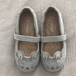 Cat & Jack Grey Felt Mouse Flats